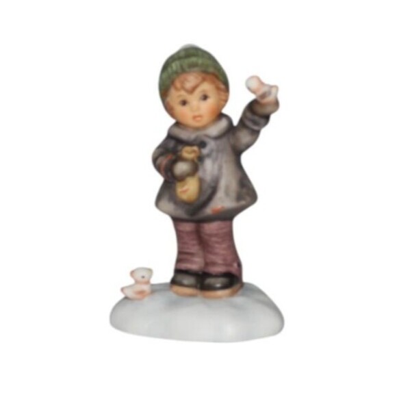 Goebel Hummel "Peaceful Perch" Porcelain Figurine Original Box COA - Picture 3 of 8